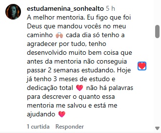 CLAUDINHA DEPOIMENTO MASSA